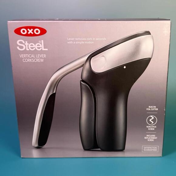OXO STEEL WINE OPENER - Picture 1 of 8
